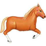 43inch / 109cm Light Brown Horse Packaged - Foil Balloons