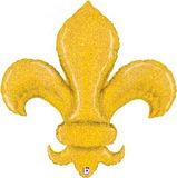 45inch Fleur De Lis Holographic (K) Packaged - Foil Balloons