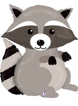 36inch Woodland Raccoon (C) Packaged - Foil Balloons