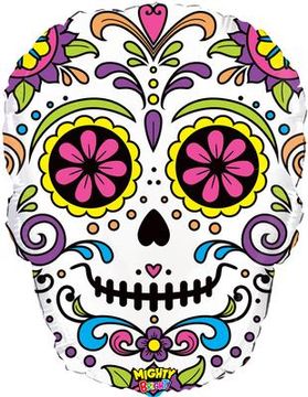 27inch Mighty Sugar Skull Packaged - Seasonal