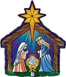 Betallic 27inch Shape Nativity Holographic (C) - Seasonal