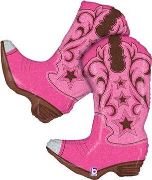 Pink Dancing Boots 36inch (C) - Foil Balloons