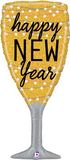 Betallic 37inch Shape New Year Champagne Glass Holographic (C) Pkg - Seasonal