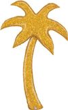 Betallic 5ft Shape Gold Glitter Palm Tree Pkg - Foil Balloons