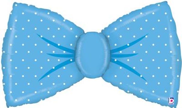 Betallic 42inch Shape Blue Bowtie (F) Pkg - Foil Balloons