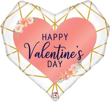 Betallic 29inch Shape Geo Valentine (C) Pkg - Seasonal