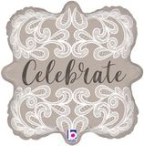 Betallic 18inch Lace Celebrate Holographic - Foil Balloons