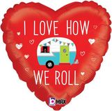 Betallic 18inch Love How We Roll Camper - Foil Balloons