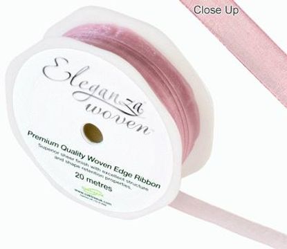 Woven Edge Ribbon 10mm x 20m Classic Pink No.07 - Ribbons