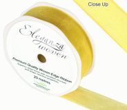 25mm Woven Ribbon Yellow No.11 - Ribbons