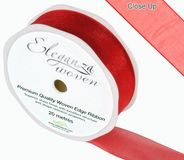 25mm Woven Ribbon Red No.16 - Ribbons