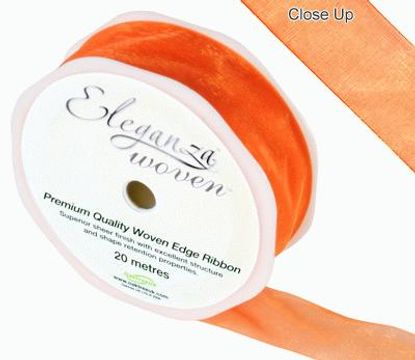 25mm Woven Ribbon Orange No.04 - Ribbons