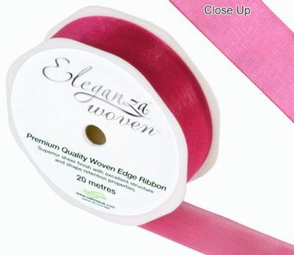 25mm Woven Ribbon Deep Cerise No.30 - Ribbons