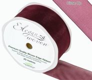 38mm Woven Ribbon Burgundy No.17 - Ribbons