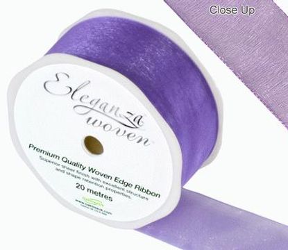 38mm Woven Ribbon Purple No.36 - Ribbons