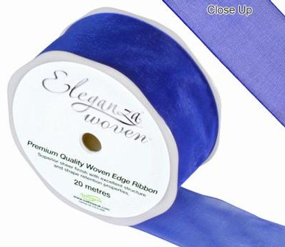 38mm Woven Ribbon Royal Blue No.18 - Ribbons