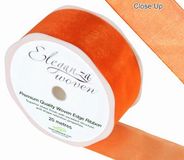 38mm Woven Ribbon Orange No.04 - Ribbons