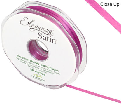 Eleganza Double Faced Satin 3mm x 50m Cerise No.29 - Ribbons