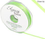 Eleganza Double Faced Satin 3mm x 50m Lime green No.14 - Ribbons