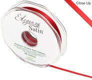 Eleganza Double Faced Satin 3mm x 50m Red No.16 - Ribbons