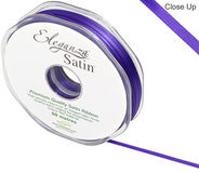 Eleganza Double Faced Satin 3mm x 50m Purple No.36 - Ribbons