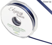 Eleganza Double Faced Satin 3mm x 50m Midnight Blue No.19 - Ribbons