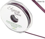 Eleganza Double Faced Satin 3mm x 50m Aubergine No.32 - Ribbons