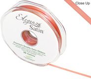 Eleganza Double Faced Satin 3mm x 50m Coral No.79 - Ribbons