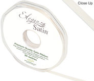 Eleganza Double Faced Satin 6mm x 20m Ivory No.61 - Ribbons