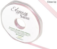 Eleganza Double Faced Satin 6mm x 20m Lt Pink No.21 - Ribbons