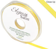 Eleganza Double Faced Satin 6mm x 20m Yellow No.11 - Ribbons