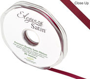 Eleganza Double Faced Satin 6mm x 20m Burgundy No.17 - Ribbons