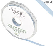 Eleganza Double Faced Satin 6mm x 20m Lt. Blue No.25 - Ribbons