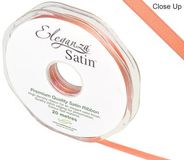 Eleganza Double Faced Satin 6mm x 20m Coral No.79 - Ribbons