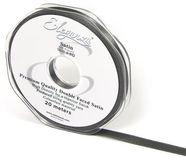 Eleganza Double Faced Satin 6mm x 20m Graphite No.91 - Ribbons