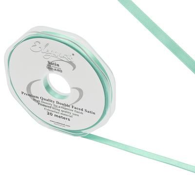 Eleganza Double Faced Satin 6mm x 20m Mint No.13 - Ribbons