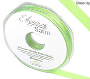 Eleganza Double Faced Satin 10mm x 20m Lime green No.14 - Ribbons