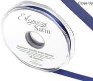 Eleganza Double Faced Satin 10mm x 20m Midnight Blue No.19 - Ribbons