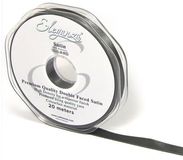 Eleganza Double Faced Satin 10mm x 20m Graphite No.91 - Ribbons