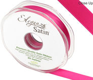 Eleganza Double Faced Satin 15mm x 20m Fuchsia No.28 - Ribbons