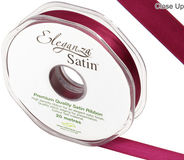 Eleganza Double Faced Satin 15mm x 20m Burgundy No.17 - Ribbons