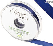 Eleganza Double Faced Satin 15mm x 20m Midnight Blue No.19 - Ribbons