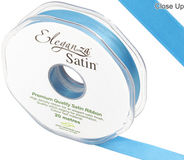 Eleganza Double Faced Satin 15mm x 20m Turquoise No.55 - Ribbons