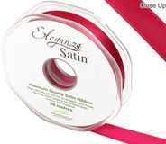 Eleganza Double Faced Satin 15mm x 20m Deep Cerise No.30 - Ribbons