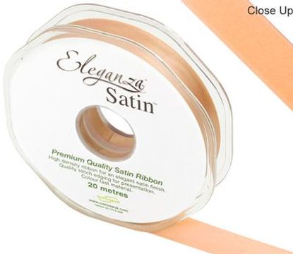 Eleganza Double Faced Satin 15mm x 20m Peach No.05 - Ribbons