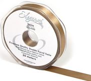 Eleganza Double Faced Satin 15mm x 20m Mocha No.09 - Ribbons