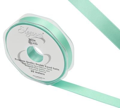 Eleganza Double Faced Satin 15mm x 20m Mint No.13 - Ribbons