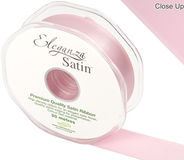 Eleganza Double Faced Satin 25mm x 20m Lt Pink No.21 - Ribbons