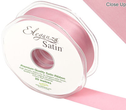 Eleganza Double Faced Satin 25mm x 20m Classic Pink No.07 - Ribbons