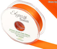 Eleganza Double Faced Satin 25mm x 20m Orange No.04 - Ribbons